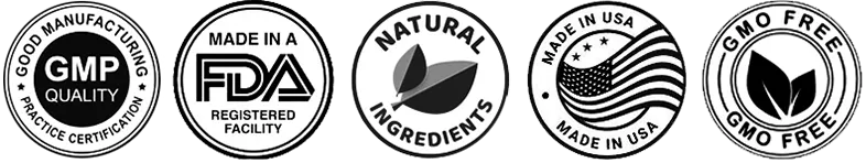 GMP, FDA Registered, Made in USA, GMO Free